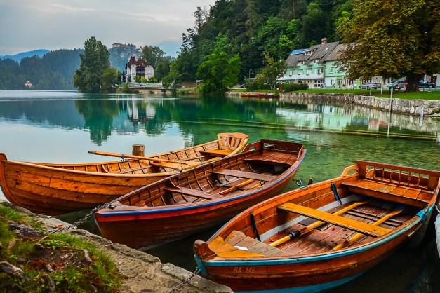 Fishing Boats - Lake Bled, Slovenia
