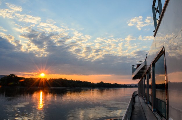 Crusing the Danube near Budapest