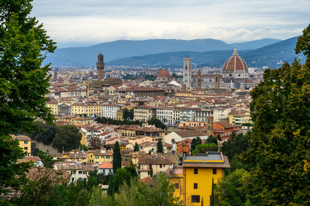 City Views from The Piazzale Michelangelo - Florence, Italy